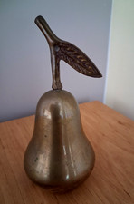 Brass Pear Shape Bell 13cm