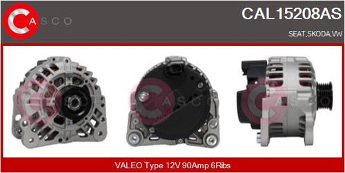 Cal15208as casco alternator - casco,