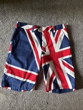 Loudmouth Golf Shorts Mens W32 Union Jack Print Pattern - Rare Deadstock