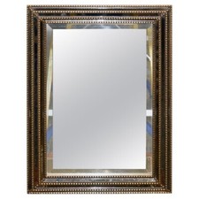 LOVELY BEVELLED TRIPLE GOLD BEAD DECORATION FOXING EFFECT