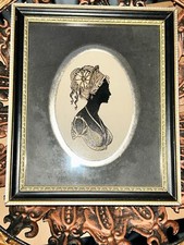 Vintage Enid Elliott Linder 'Miss Sarah Chamley' Josephine Silhouette Signed