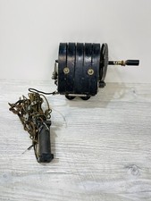 Antique Western Electric Wood Telephone Parts: 5 Bar Magneto Hand Crank Wires