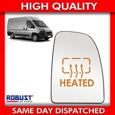 WING MIRROR UPPER GLASS RIGHT HEATED FOR FIAT DUCATO PEUGEOT BOXER 2006 ONWARDS
