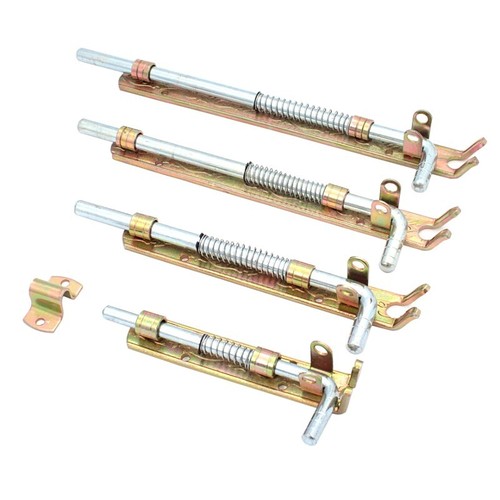 Spring loaded gate - drop, bolt