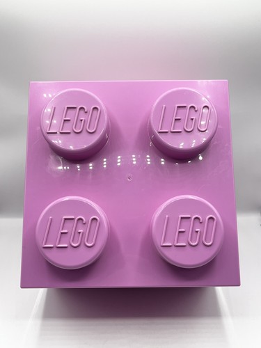 Lego pink storage brick cube - brick,