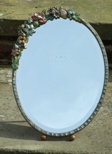 Vintage barbola mirror - vintage,