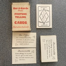 Vintage fortune telling - , cards