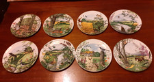 Full Set Of 8 Colin Newman’s Wedgwood Decorative Collectors Plates 1980s