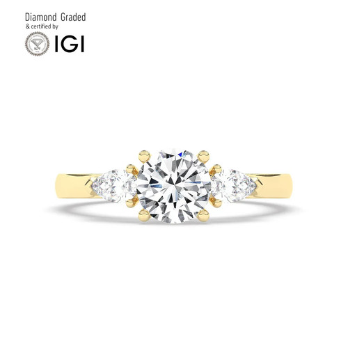Round diamond trilogy - diamond,