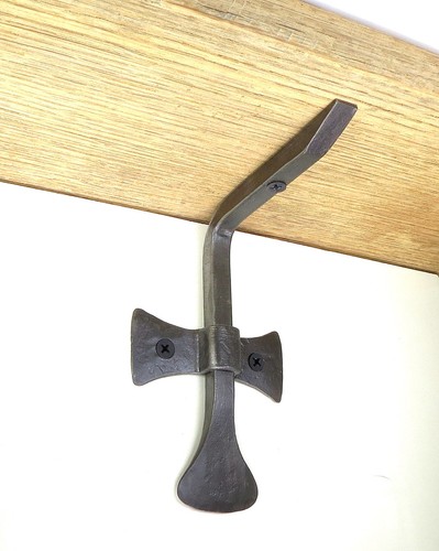 Hand forged shelf - hand, brackets