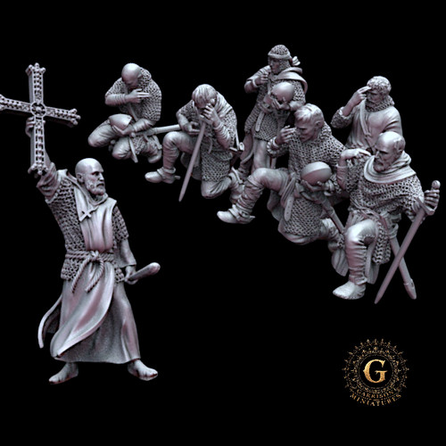 Medieval warrior priest and - medieval,