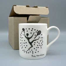 ERIC RAVILIOUS RARE BONE CHINA MUG ENGRAVINGS TENNIS SWIMMERS MONOTYPE TOWNER A1