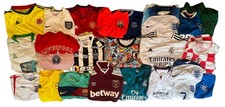 24x Mens Football Shirts Job Lot Nike Adidas England Real Madrid Vintage