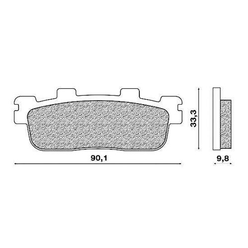 Rear brake pads kawasaki - rear,