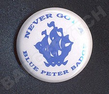 BLUE PETER BADGE - the version