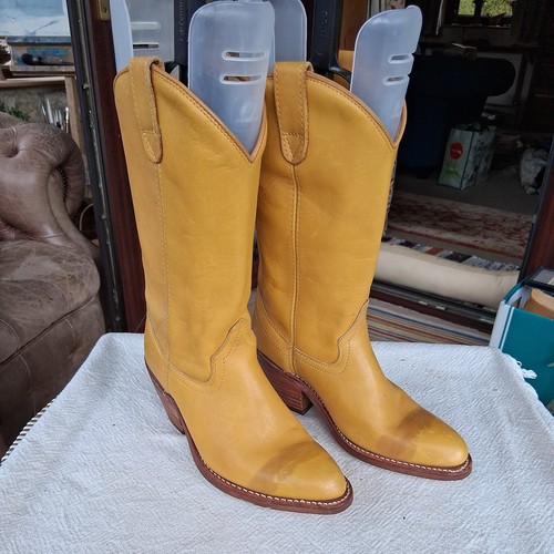 Vintage womens leather cowboy - vintage,