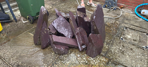 Purple welsh slate slabs - purple, (15