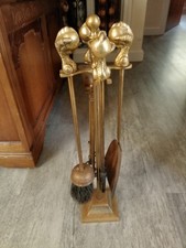 Antique gothic fire companion - fire,