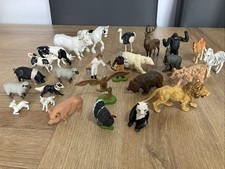 Vintage Britains Farm  zoo safari wild Animals joblot bundle fence - plastic fig