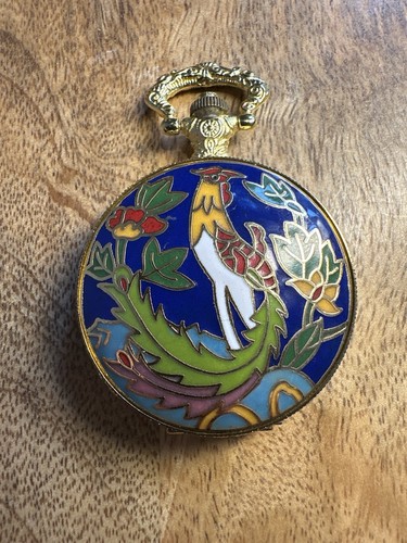 Enamelled pocket watch - enamelled,