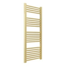 Brushed Brass Towel Rail Radiator Heated Stylish Bathroom Ladder Rails (7 Sizes)