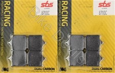 BMW S1000RR Front Brake Pads 2009-2018 Race Dual Carbon SBS 870 DC Track 870DC