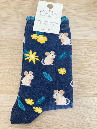 Bnwt fat face mouse - face, socks