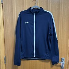 Nike Tracksuit Top Boys Size XL 13-15 Years Navy Blue White Full Zip Jacket