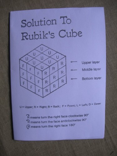 Solution rubik cube x 3 - to, rubik's