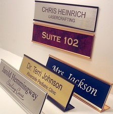 NAME PLATE for office desk or