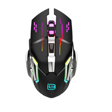 BAJEAL Wireless Gaming Mouse 2.4G, Rechargeable, 2400 DPI, 7 RGB for PC/Mac