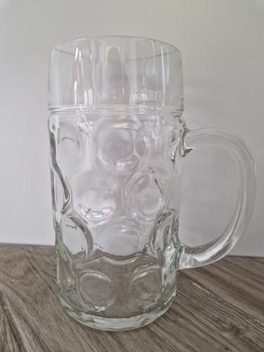 Large glass stein - glass, litre