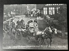 Queen Alexandra and King of Greece Wolferton Station 1905 (modern reproduction)