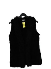 Suzanne Bettley Women's Coat S Black Polyester with Acrylic Overcoat