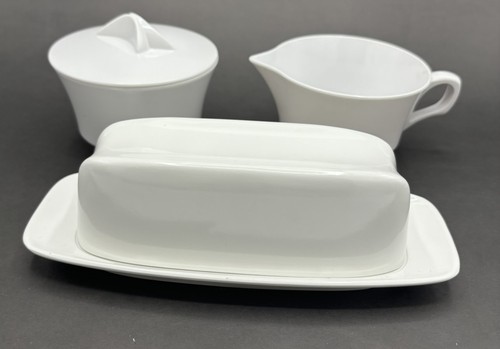 Melamine white sugar creamer - white,