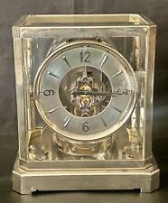 A Rare Rhodium-Plated Jaeger-LeCoultre Atmos Clock, Bell-Jar Model, circa 1950