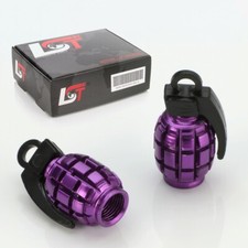2x Dust Cap Tyre Valve Grenade
