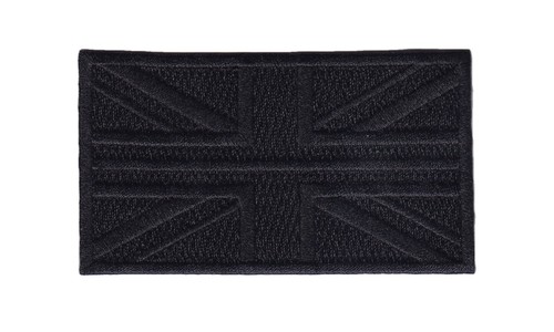 Union jack embroidered black - jack,