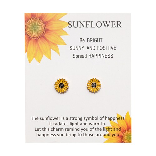 S925 sterling silver - silver, sunflower
