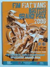 2006 British Speedway Grand Prix; USED Programme; Cardiff Saturday 3rd June 2006