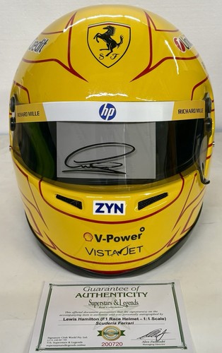 Lewis hamilton signed helmet - hamilton,