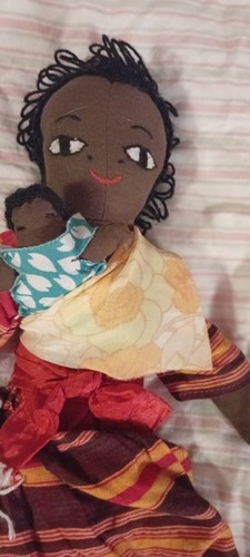 Handcrafted rag doll - a,