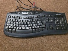 Microsoft Keyboard Comfort Curve Keyboard  2000 v1.0 Multimedia Keys KU-0459 USB