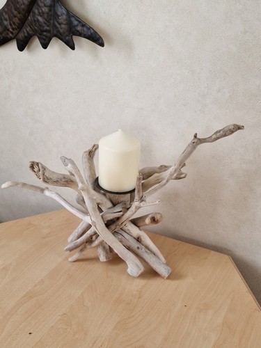 Driftwood candle holder - driftwood,