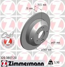 Brake disc internally - 2x,