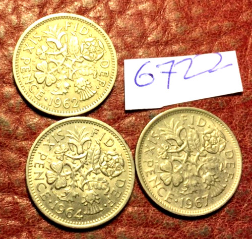 Elizabeth sixpence 1962 - ii,