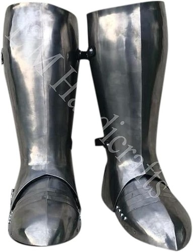 Medieval knight greaves with
