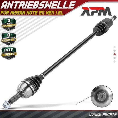 Front right driveshaft without - front,