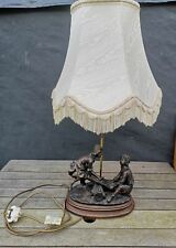 Vintage Style Bronze Effect Children Seesaw Tall Table Lamp 27 Inch