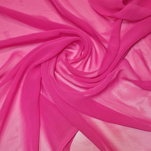 Sheer poly crepe chiffon - sheer,